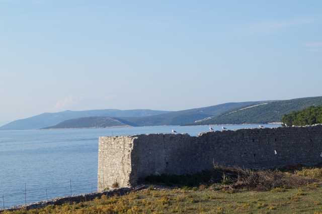 alte Stadtmauer in Osor Insel Losinj