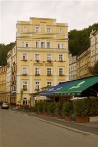 hotel am Anfang der Mühlbrunnkolonnade, Karlovy Vary, Westböhmische Kurorte Karlovy Vary Česká republika