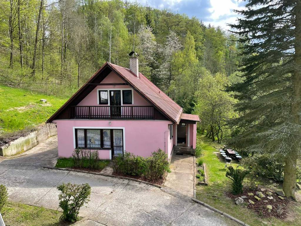 Kuća za odmor Belidlo mit Kamin und Badefass, Krasna Lipa, Böhmische Schweiz Böhmische Schweiz Ceška