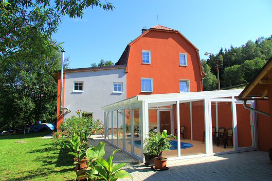 Kuća za odmor Bublava mit Sauna und beheitztem Pool mit Salzwasser, Bublava, Erzgebirge Erzgebirge Ceška