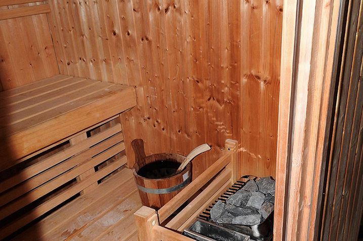 Villa Strnj mit eine private Sauna  im Untergeschoß.