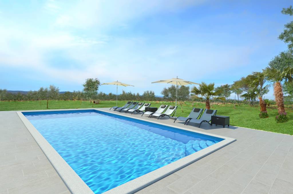 Ferienhaus in Rovinj, Rovinj mit Pool, Meerblick