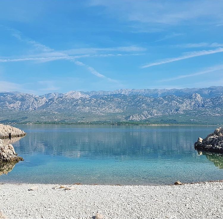 A small wild beach south from Vinjerac- ideal for spending a pleasant time without  crowds while enjoying cristal clear water and mountain view