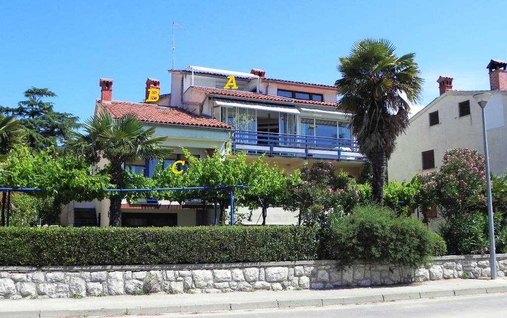 Apartmán APP A-Astura ist am Strand mit Balkon und Panoramablick auf Meer/ Stadt, WiFi,SAT TV,Safe,Klimaange., Rovinj, Istrien Südküste Rovinj Chorvatsko