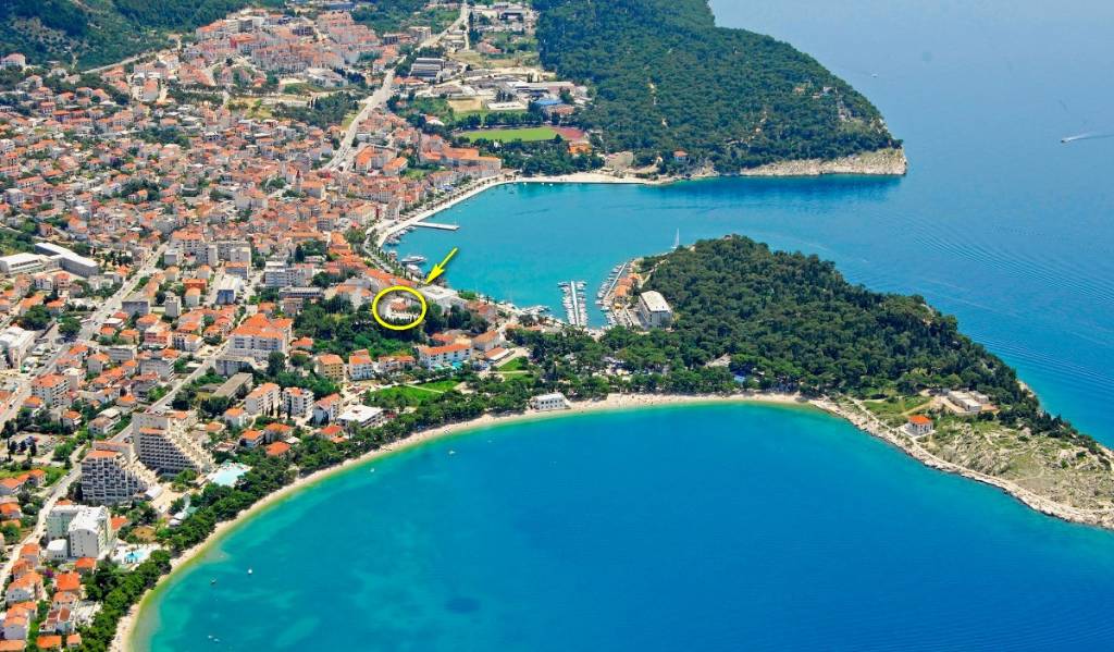 Apartman za odmor Schöne Ferienwohnung mit Meerblick für 2-4 Personen, Makarska, Mitteldalmatien Makarska Riviera Hrvatska