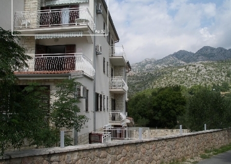 Apartmán Apartment mit Blick auf das Meer und die Berge, Seline, Norddalmatien Starigrad Chorvatsko