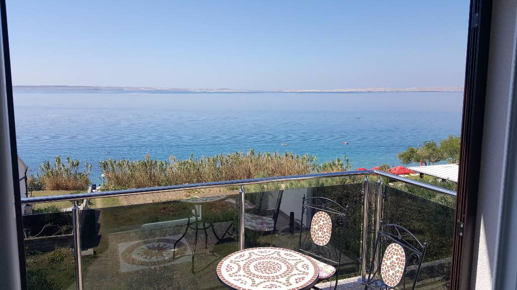 Apartmán Apartmans EUGEN ruhige lage direkt am Meer mit schöner Aussicht, Rtina Miletici, Norddalmatien Zadar Chorvatsko